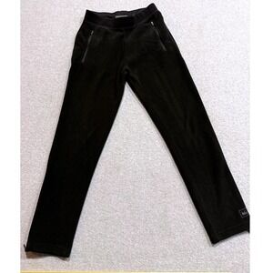 REI Womens Small Petite Black Fleece Outdoor Hiking Pants Zipper Pockets 869971